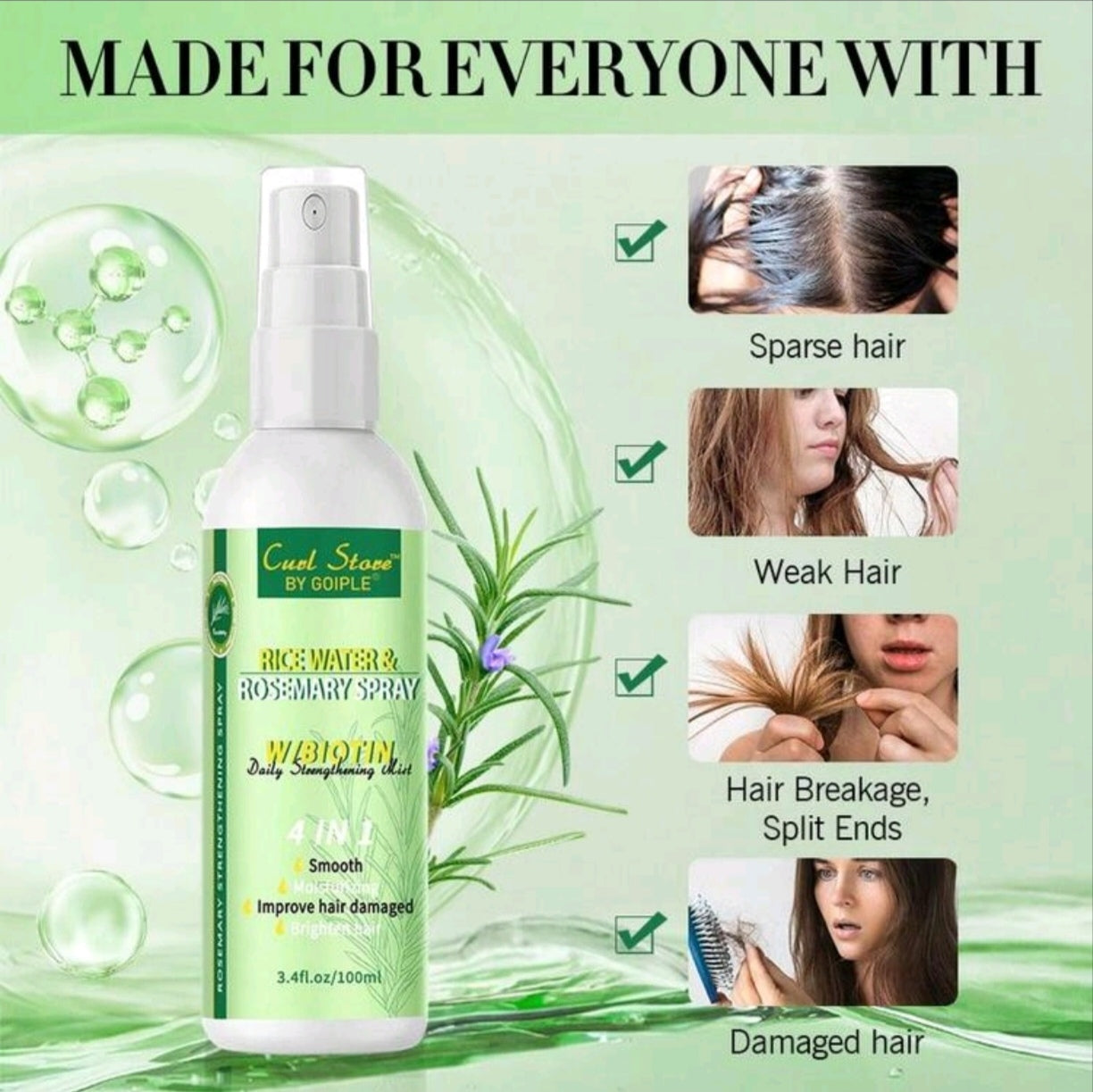 Soft on hair and easy to apply